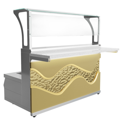 Мармит первых блюд 3-конфорочный индукционный Luxstahl МПИ (С)-1500 Premium Gold River (Золотая Река)