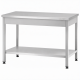 Стол производственный СПРп - 860х1000х600 «Profi Inox» (полка сплошная)