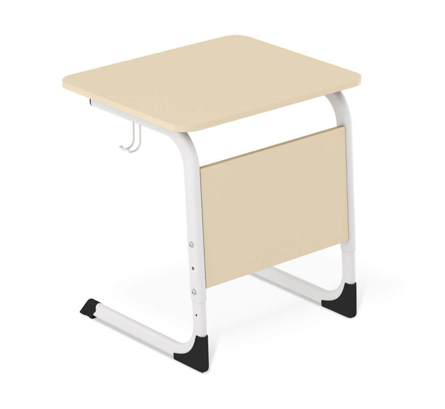Cтол ученический бежевый/белый муар SHT-T-TN13/3-5