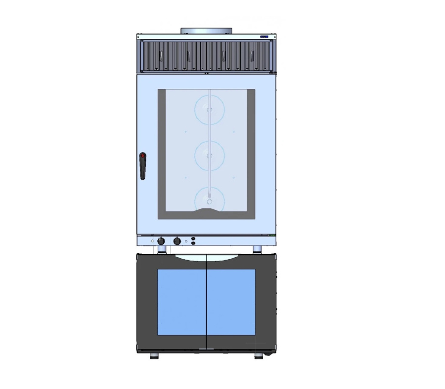 ЗОНТ вытяжной встраиваемый ЗВВ-10-6/4 для печей  КЭП-10