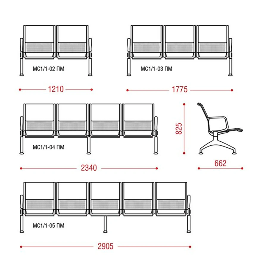Многоместная секция Флайт + 2П (модель МС 1/1)