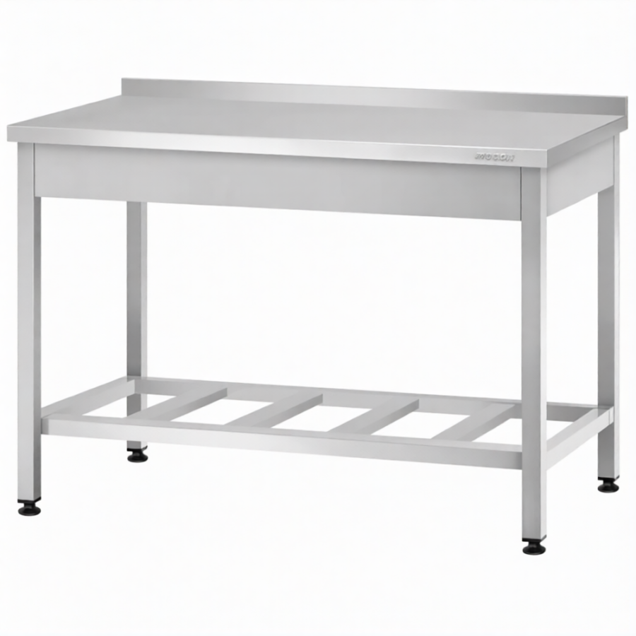 Стол производственный СПРп - 860х1200х600 «Profi Ral», борт (полка-решетка)