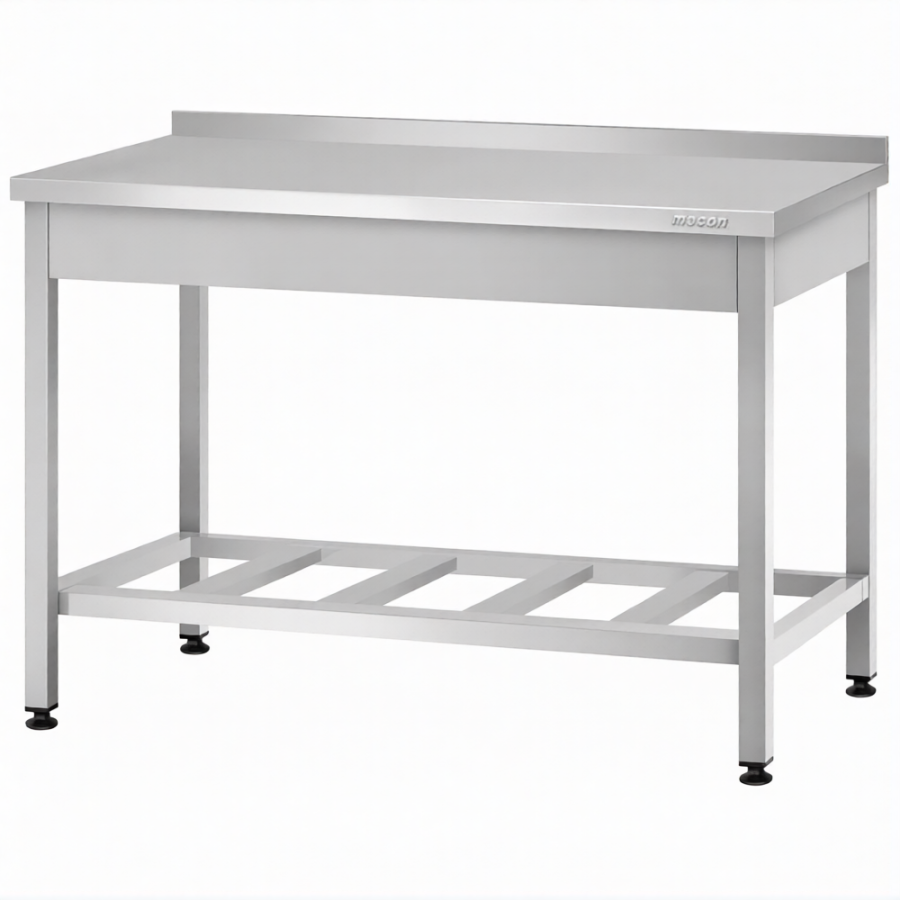 Стол производственный СПРп - 860х1200х600 «Profi Ral», борт (полка-решетка)