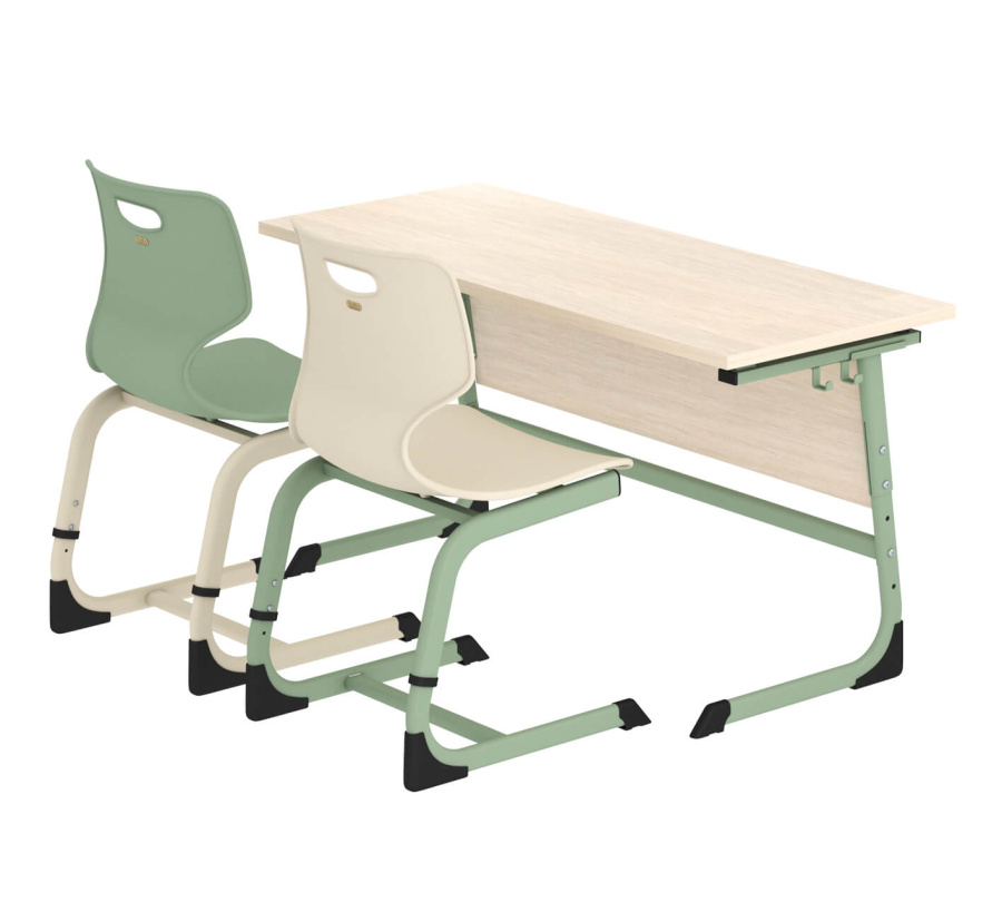 Cтол ученический дуб сонома/мятный SHT-TN12/5-7