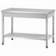 Стол производственный СПРп - 860х1000х600 «Profi Inox» (полка сплошная)